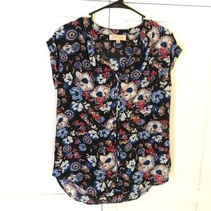 ‼️💥SALE💥‼️  Philosophy Red Pink Blue Black Flower Print Blouse